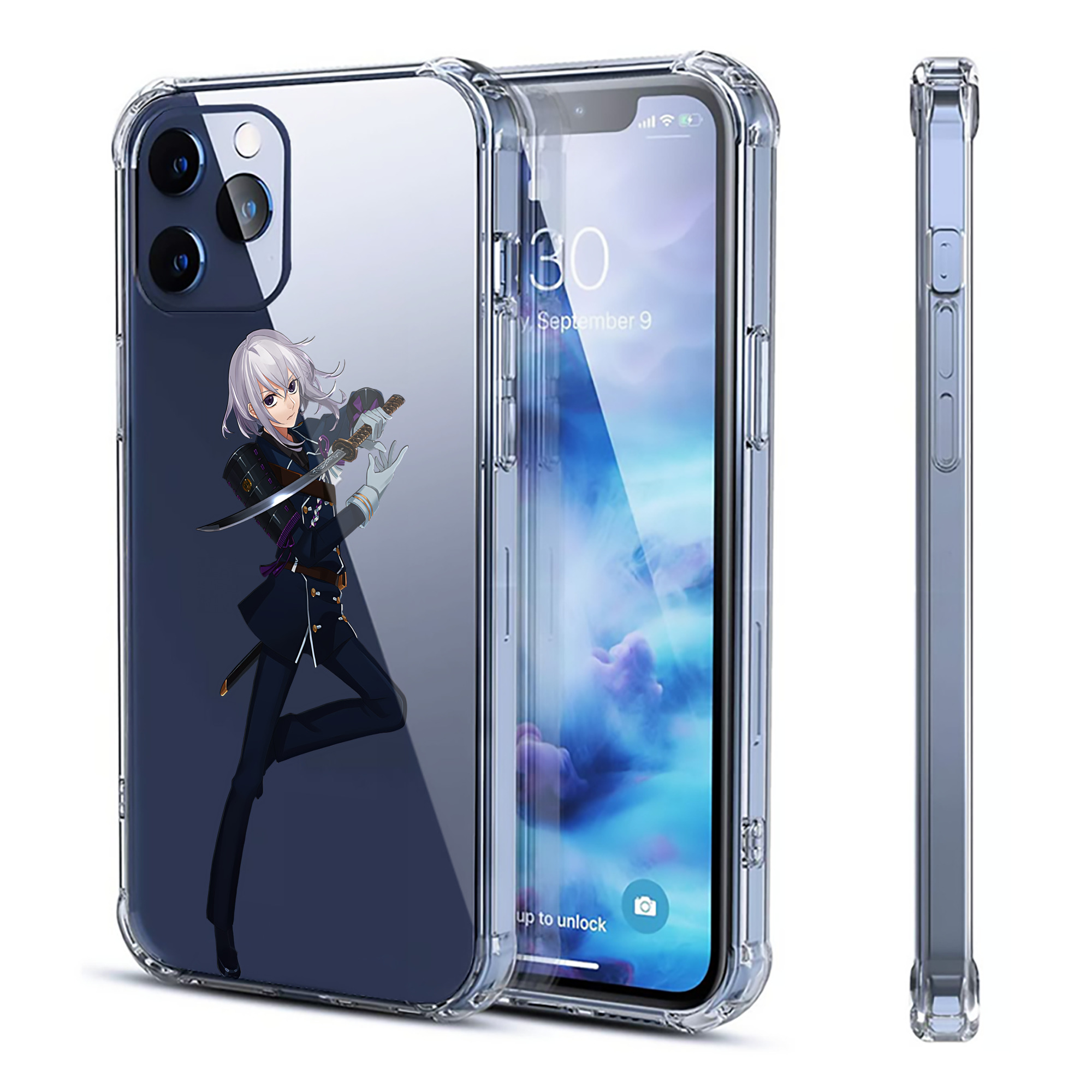 （画像用） 刀剣乱舞 Touken Ranbu 【iPhone 12シリーズ対応】透明スマホケース（クリアソフトケース）
